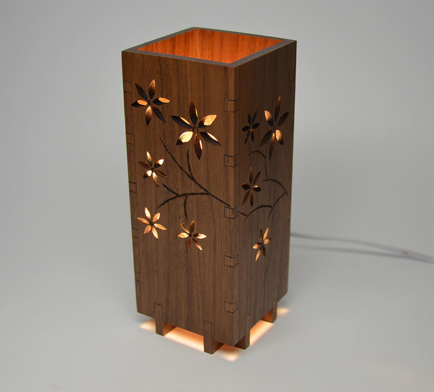 Wood Lantern, Laser Cut Floor Night Lamp Graphic by atacanwoodbox